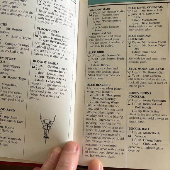 Mr. Boston Official Bartender's Guide 50th Anniversary Book Mixed Drinks Wine - Picture 2 of 3